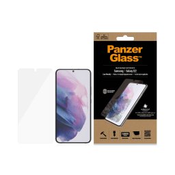 Стъклен протектор PanzerGlass за Samsung Galaxy S22 FingerPrint, CaseFriendly, AntiBacterial - Черен