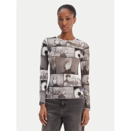HUGO Блуза Diraluna 50555473 Сив Regular Fit