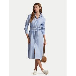 Polo Ralph Lauren Рокля тип риза 211928804002 Син Straight Fit