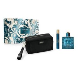 Versace Eros Homme EDT Spray 100 + EDT 10 + чанта Versace комплект мъже