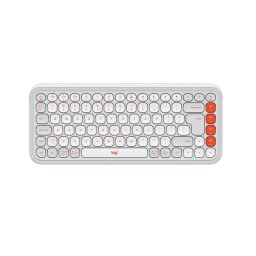 Logitech Pop Icon Keys Безжична Клавиатура, Бяла