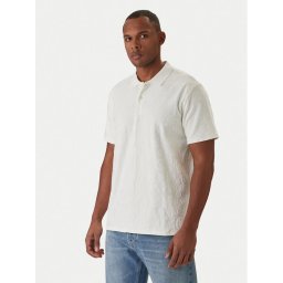 Guess Тениска с яка и копчета M6RP25 KCFE2 Екрю Regular Fit