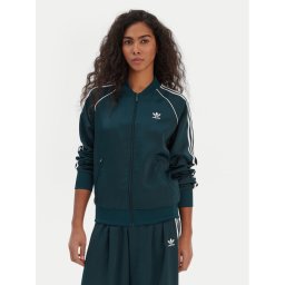 adidas Суитшърт SST adicolor Satin JZ6732 Зелен Regular Fit