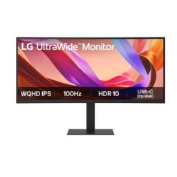 Монитор LG 34U650A-B, 34" UltraWide 21:9, IPS, Curved, 100 Hz, 5ms, 1000:1, 300cd/m2, WQHD 3440x 1440, sRGB 99%, HDR 10, HDMI, DisplayPort, USB-C, PD- 96 W, DP, Reader mode, Dynamic Action Sync, PIP, PBP, Tilt, Height (Range), Pivot, Speacers 2x7W, LG Sw