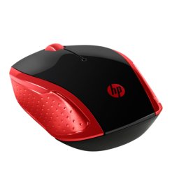 HP 200 Emprs Безжична Мишка-1000 DPI , За Лаптоп, Черно/ Червена