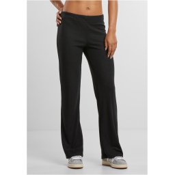 Women's ribbed trousers black
