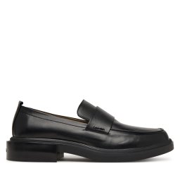 лоуфъри с дебела подметка Calvin Klein Cupped Band Loafer Lth HM0HM02065 Черен