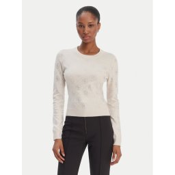 Guess Пуловер W6RR66 Z3JD2 Бежов Regular Fit