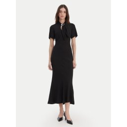 HUGO Коктейлна рокля Kiweni 50554051 Черен Slim Fit
