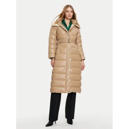 Liu Jo Пухено яке WF4167 T2709 Бежов Regular Fit