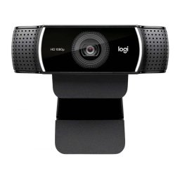 Logitech C922 Pro Stream Webcam - Full HD 1080p/720p за стрийминг - 78° Ъгъл, Черна
