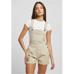 Women's Organic Short Dungaree offwhite raw