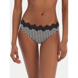 Seafolly Долнище на бански Gia Check Ric Rac 40711-282 Черен