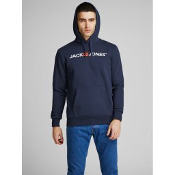 Jack & Jones Суитшърт Corp Old Logo 12137054 Тъмносин Regular Fit