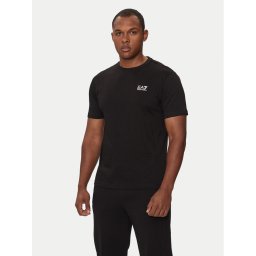 EA7 Emporio Armani Тишърт 8NPT25 PJVPZ 1200 Черен Regular Fit