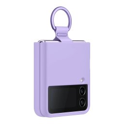 Оригинален гръб Samsung Silicone Cover за Samsung Galaxy Z Flip 4 - Лилав, EF-PF721TVE