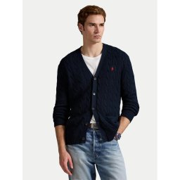 Polo Ralph Lauren Кардиган 710890548004 Тъмносин Regular Fit
