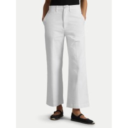 Polo Ralph Lauren Текстилни панталони 211873988002 Екрю Wide Leg