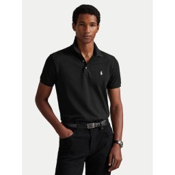 Polo Ralph Lauren Тениска с яка и копчета 710941439040 Черен Custom Slim Fit