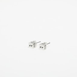 TwoJeys Dice Stud Earrings Silver Universal