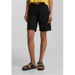 Women's Organic Cotton Bermuda Shorts - Black