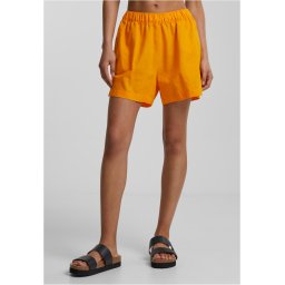 Women's mango canvas shorts