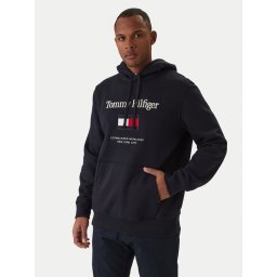 Tommy Hilfiger Суитшърт Embro Flag MW0MW42735 Тъмносин Regular Fit