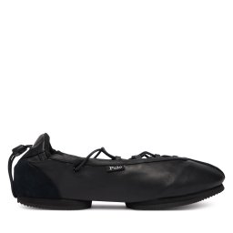 Балеринки Polo Ralph Lauren Blrna Lce Up 804P08221001 Черен