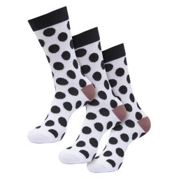Basic Polka Dot 3-Pack socks white/black