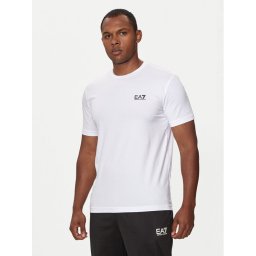 EA7 Emporio Armani Тишърт 8NPT26 PJVQZ 1100 Бял Regular Fit