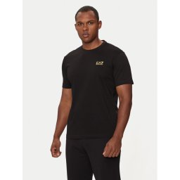 EA7 Emporio Armani Тишърт 8NPT25 PJVPZ 0208 Черен Regular Fit