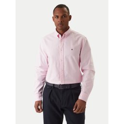 Tommy Hilfiger Риза Solid Heritage MW0MW35774 Розов Regular Fit