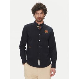 La Martina Риза Anselmo MACG01 OX092 Тъмносин Regular Fit