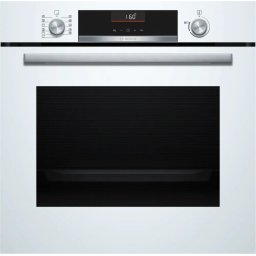Фурна за вграждане Bosch HBG536EW4, Обем 71 л, Сензорно управление, Airfry, 3D Hotair, LCD дисплей, Бял