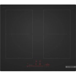 Индукционен плот за вграждане Bosch PVQ61CHB1E, 4 зони за готвене, 60 см, Сензорно управление, Черен