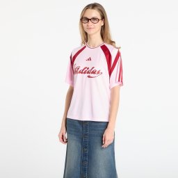 Тениска adidas House Of Tiro Jersey Clear Pink/ Active Maroon XS