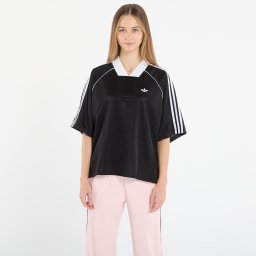 Тениска adidas 3 Stripes Jaquard T-Shirt Black S