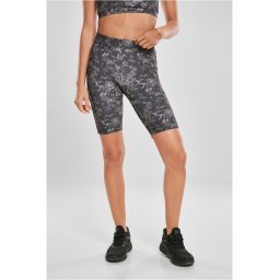 Women's High Waist Camo Tech Cycle Shorts Dark Digital Camouflage