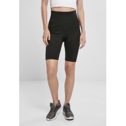 Women's high-waisted cycling shorts black/black