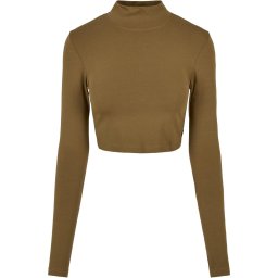 Women's Organic Long Sleeve Turtleneck - Olive