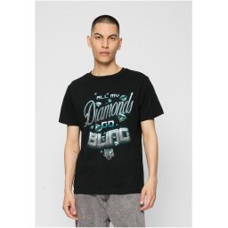 Black T-shirt Diamonds Go Bling