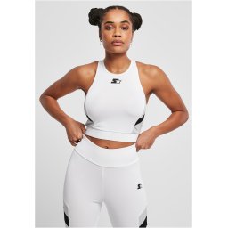 Women's Sports Cropped Top White/Black