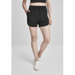 Black Women's Viscose Resort Shorts