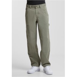 Men's Twill Double Knee Light Green Pants