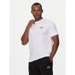 EA7 Emporio Armani Тишърт 8NPT25 PJVPZ 1100 Бял Regular Fit