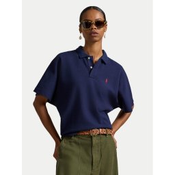 Polo Ralph Lauren Тениска с яка и копчета 211A96270002 Тъмносин Relaxed Fit