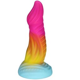 Лепяща се отливка - нестандартно дилдо "FOOSBIN COLOR" 20.5 см