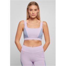 Women's colourful lilac/violablue/softseagrass bra