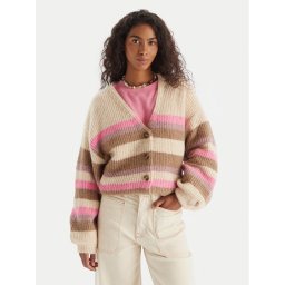 Roxy Кардиган Marble Tiles Stripe ERJSW03669 Бежов Regular Fit