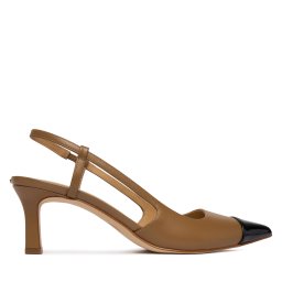 Обувки на ток MICHAEL Michael Kors Alora Toe Cao Mid Sling 40R6AOMS1L Кафяв